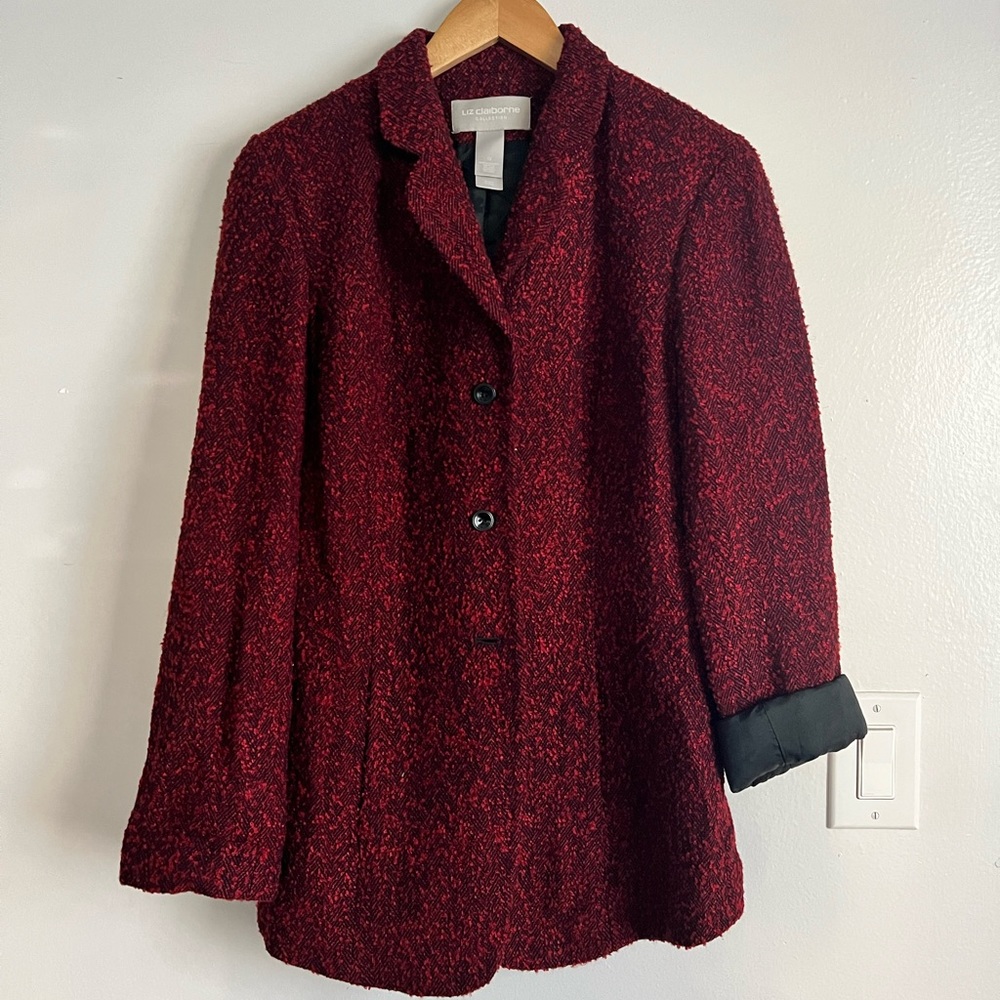 Vintage Liz Claiborne Red Blazer